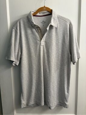 True Grit Men's Heather Light Gray Polo